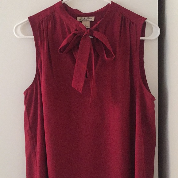 Lucky Brand Maroon Tie Tunic - Picture 1 of 4